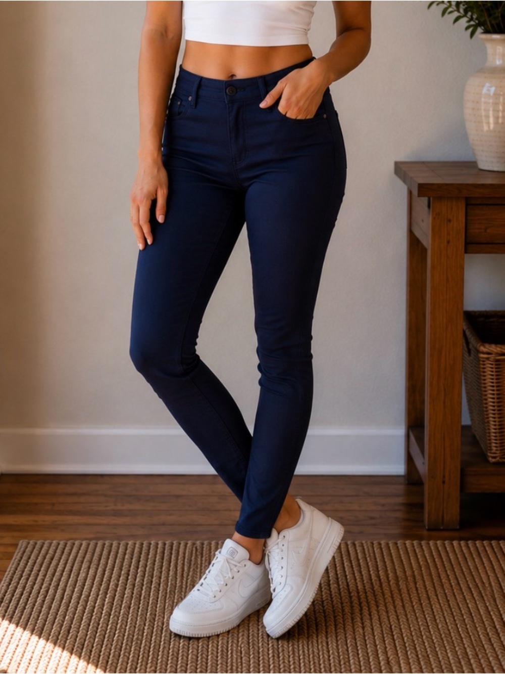 Fashion Nova Navy Pull-On Jeggings